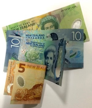 Varicose vein treatment cost represented by a few low value notes in New Zealand dollars